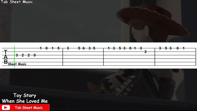 Toy Story 2 - When She Loved Me Guitar Tutorial смотреть онлайн
