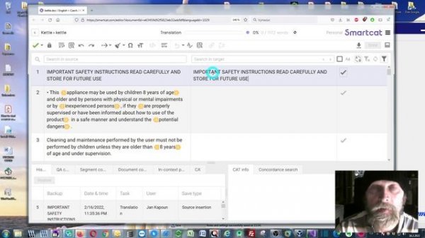SmartCat: Using DeepL / Google Translate / ModernMT / MyMemory