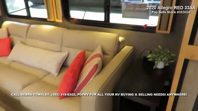 Thousands Below NADA 2020 Tiffin Allegro RED 33AA Tiffin. Pre-COVID, Cummins 360HP Diesel, Bristol.