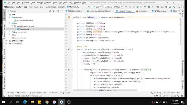 Android Studio | A BIT OF BASICS | |My First Qr Code generator| смотреть онлайн
