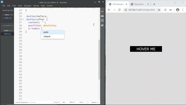 Button With Awesome Hover Animation Using HTML & CSS смотреть онлайн