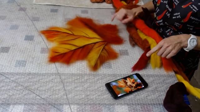 Валяный кленовый лист смотреть онлайн