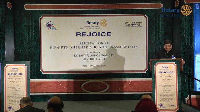 "REJOICE " FELICITATION OF RIPN RTN SHEKHAR & R/ ANNE RASHI MEHTA | 9TH NOVEMBER 2019 смотреть онлайн
