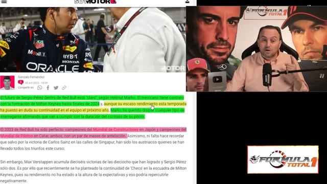 RED BULL F1 DESTROZA LAS MENTIRAS DE LOS GRANDES MEDIOS, RESPALDO TOTAL A SERGIO PÉREZ PARA 2024 смотреть онлайн
