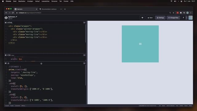 Loading Spinners for Websites | Anime.js Tutorial | HTML, CSS & JS смотреть онлайн
