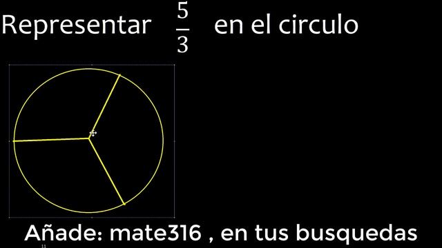 Representar 5/3 graficamente . Representacion grafica de fracciones , grafico смотреть онлайн