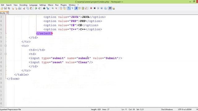 Get Selected Option Value in PHP (Part-07) смотреть онлайн