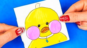 Уточка ЛАЛАФАНФАН бесконечный антистресс - трансформер из бумаги Diy Lalafanfan на Поделки Самоделки