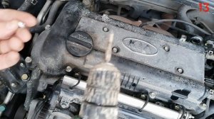 как открутить сорванную маслозаливную крышку на киа рио