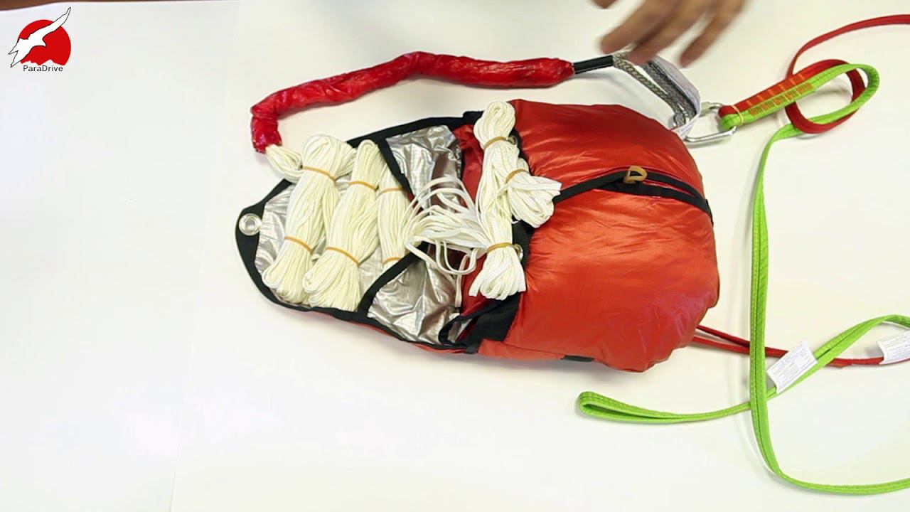 Парапланеризм: раскрытие конверта при применении спасательного парашюта смотреть онлайн