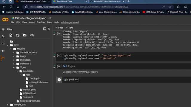 Tutorial for integration between Google Collab and your GitHub Project смотреть онлайн
