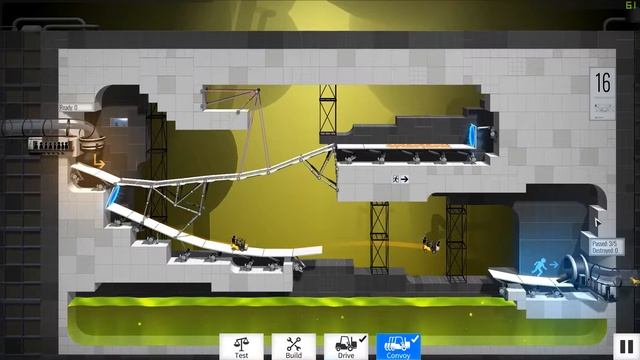 Bridge Constructor Portal : Level 16 Puzzle Solution смотреть онлайн