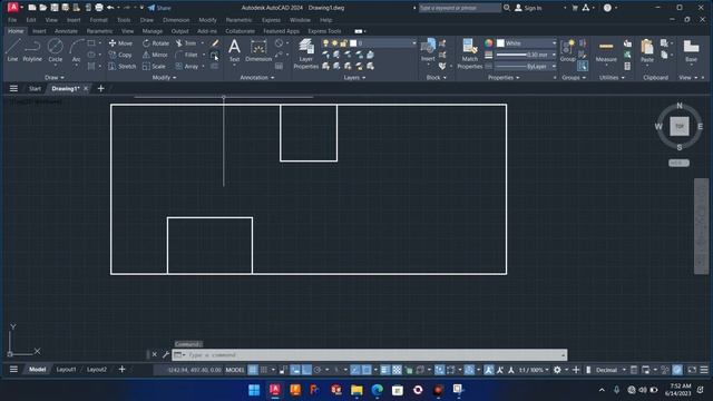 Ex 5 || autocad 2D || chapter 1 смотреть онлайн