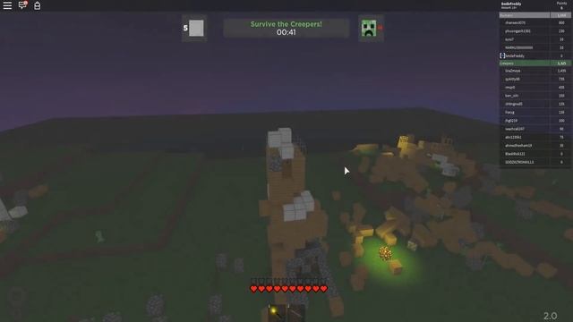 Я ПОПАЛ В МАЙНКРАФТ? КАК СПАСТИСЬ ОТ КРИПЕРОВ? Симулятор крипера в Роблокс Creeper CHAOS Roblox смотреть онлайн