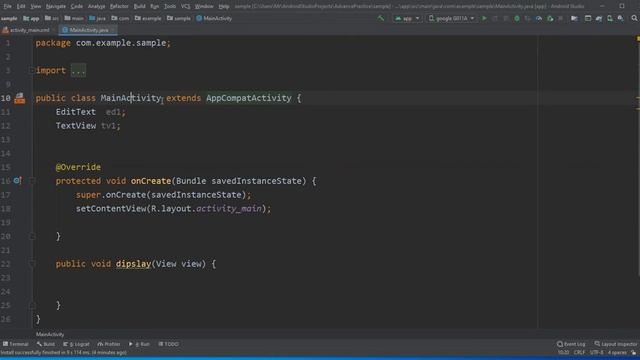 android studio 4.0 tutorial in hindi || output using toast, log and text view смотреть онлайн
