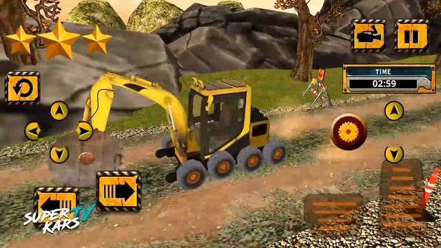 Tunnel Constuction Highway Road 3D - Excavator Construction Game - Android GamePlay смотреть онлайн