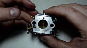 Диагностика ускорительного насоса карбюратора бензопилы partner 350