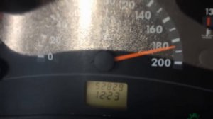 Разгон до максимальной скорости  ВАЗ 11194  Калина  1.4