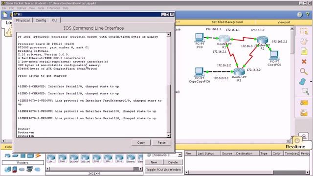 cisco packet tracer 4: настройка rip смотреть онлайн