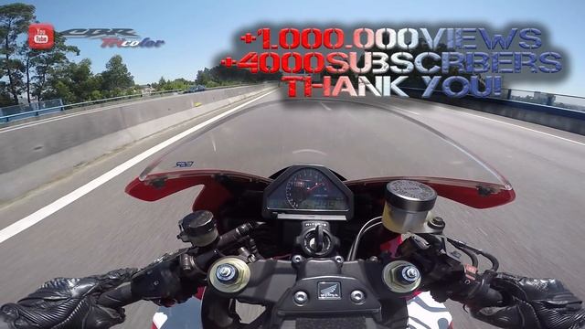 TOP SPEED only with ONE HAND! LIKE!! 299kmh / 185mph - Honda CBR 1000RR Fireblade смотреть онлайн