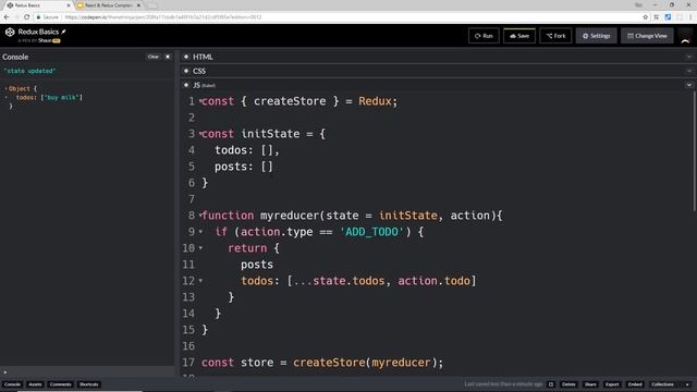 Complete React Tutorial (& Redux) #38 - Store Subscriptions смотреть онлайн
