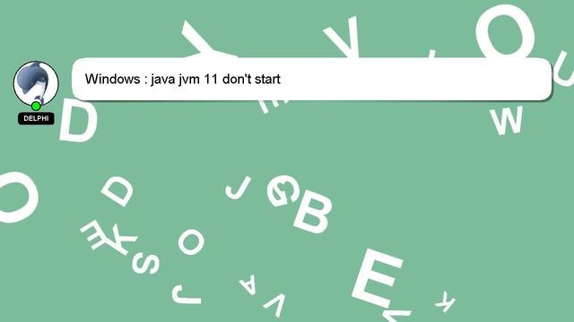 Windows : java jvm 11 don't start смотреть онлайн