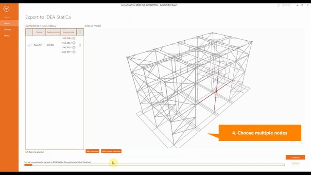 Send multiple connections from SAP2000 to IDEA Statica Connection смотреть онлайн