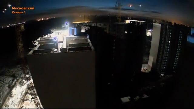 Панельное домостроение. Процесс монтажа за 1 сутки башенным краном КБ-415. смотреть онлайн
