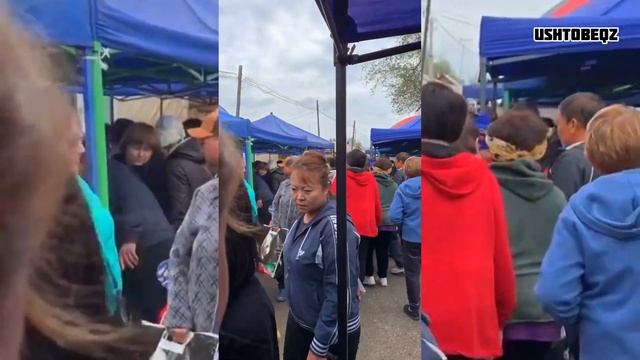 Воскресный рынок города Ushtobe смотреть онлайн