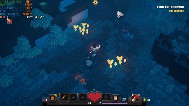 Minecraft Dungeons On Intel UHD 630 смотреть онлайн