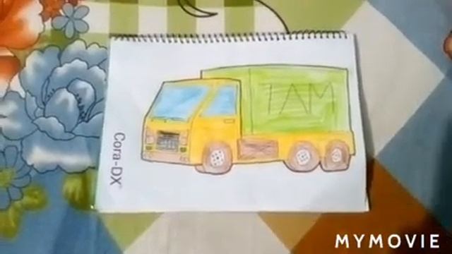 How to draw a real truck picture 2021//Araf Ullah's art drawing and craft смотреть онлайн