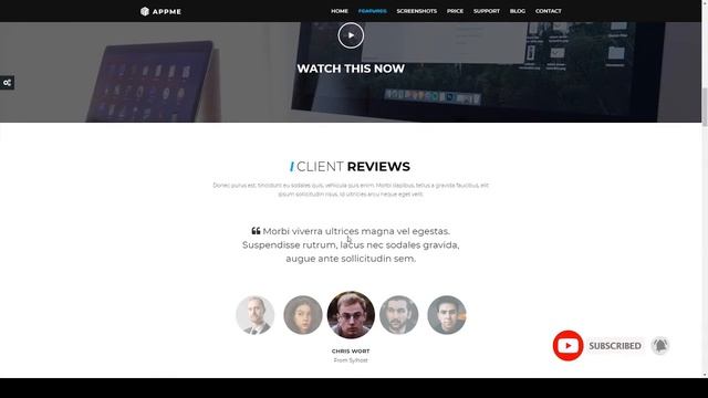 AppMe - App Landing Page WordPress Theme смотреть онлайн