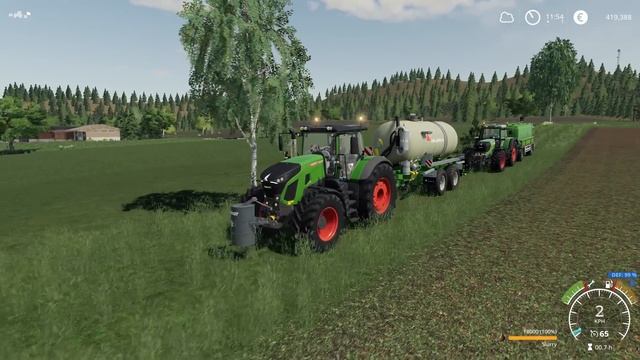 New Fendt 942 Vario Profi, Moving Animals To Other Enclosures │Ellerbach│FS 19│Timelapse#25