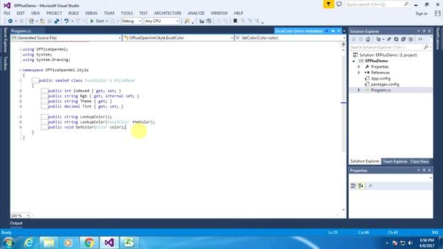 Adding Text and Background Color in Excel & Spreadsheet using EPPlus .NET C# [English] -PART 2 смотреть онлайн