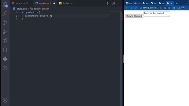 Copy to Clipboard App using HTML CSS & JS | Simple Javascript Projects for Beginners! смотреть онлайн