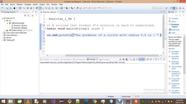 Introduction To Java Programming Exercise 1 8b смотреть онлайн