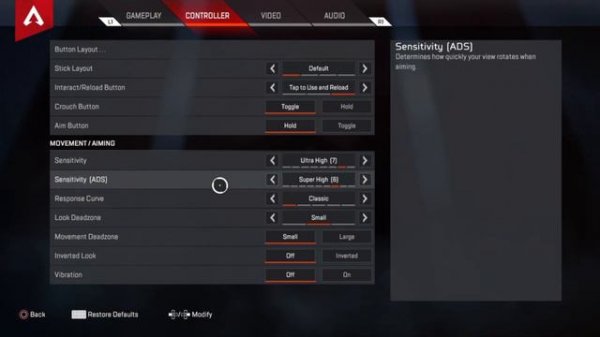 MY NACON PRO REVOLUTION CONTROLLER SETTINGS - APEX LEGENDS