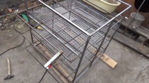 Клетка для перепелов (постройка сварного каркаса) часть 1