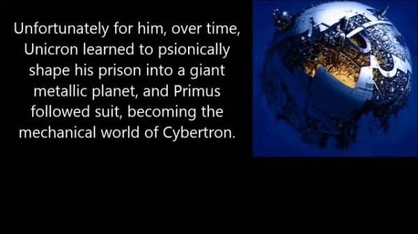 The story of Unicron and Primus | Transformers Explained