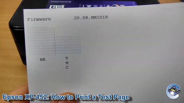 Epson Expression Home XP-452/XP-455: How to Print a Nozzle Check Test Page смотреть онлайн