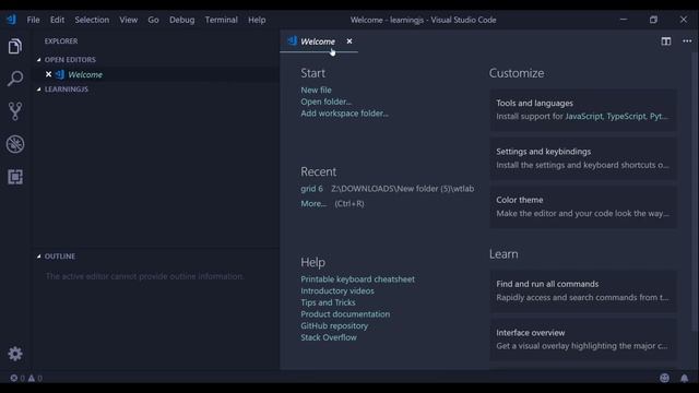 Javascript Tutorial - Installing tools ( visual studio code) смотреть онлайн