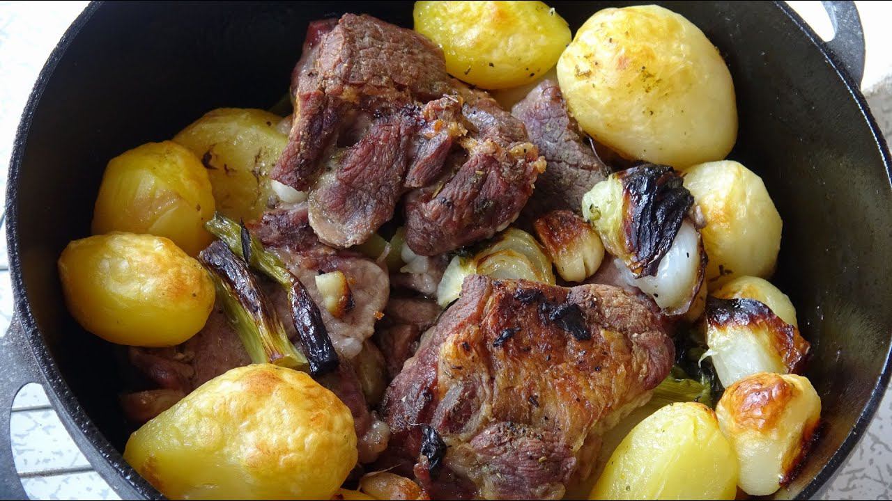 Мясо "из под сача": черногорское блюдо. Свинина на углях. Что приготовить на даче. смотреть онлайн