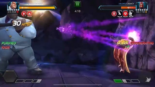 R4 6* Kingpin destroys YouTuber Lagacy mini boss Magneto on node 49 in Alliance war vs 4LOKI смотреть онлайн