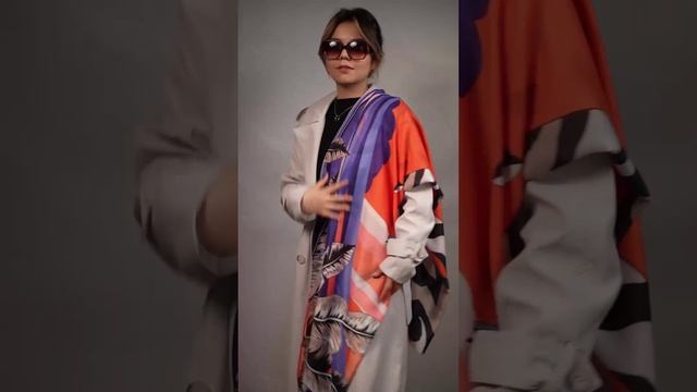 VFZ0040-6 Шарф жен. 100% полиэстер разм.90х180 FABRETTI