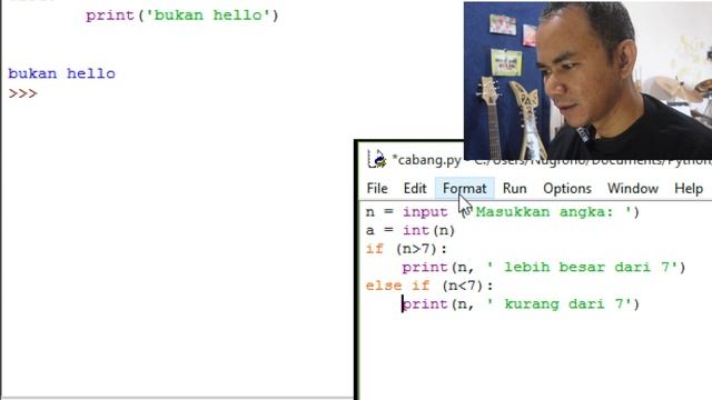 Percabangan di Python (if elif else) смотреть онлайн