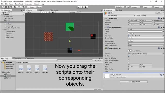 Displaying Text OnMouseOver() in Unity | EASY UNITY TUTORIAL смотреть онлайн