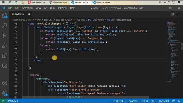 Tutorial#38|React.js/Redux E-Commerce/Firebase-Firestore| User Account Settings Part-7 смотреть онлайн
