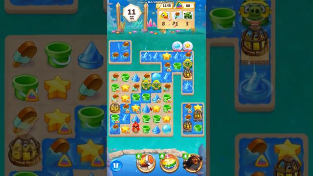 Angry Birds Match Treasure Dive Level 2 смотреть онлайн