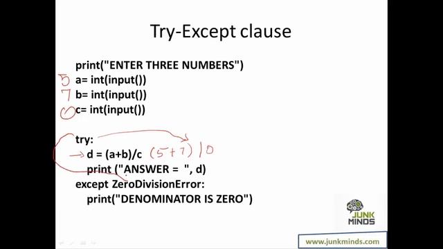 Exception Handling using Python смотреть онлайн