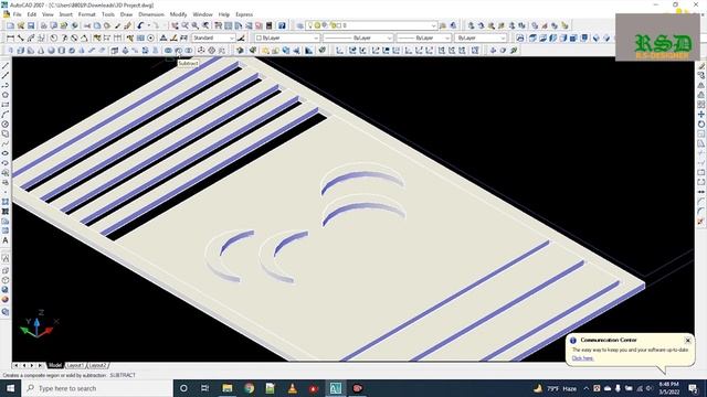 AutoCAD 3D Complete Tutorial-10 | 3D Main Gate Drawing in AutoCAD | 3D House Modeling Tutorial смотреть онлайн